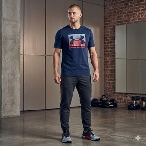 Under Armour HeatGear Navy Tee